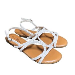 Ambu Comfort White Sandal Size 9